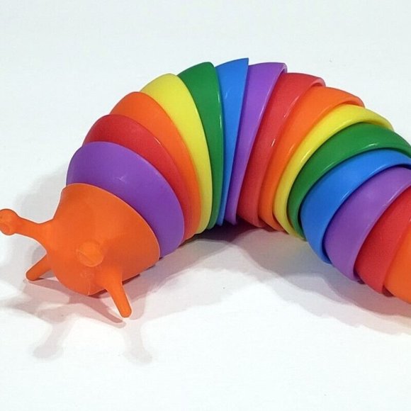 Finger Slugs Other - Flexible Fidget Slug Ocean Series Sensory Toy Twist & Turn, Stress Relief, ADHD